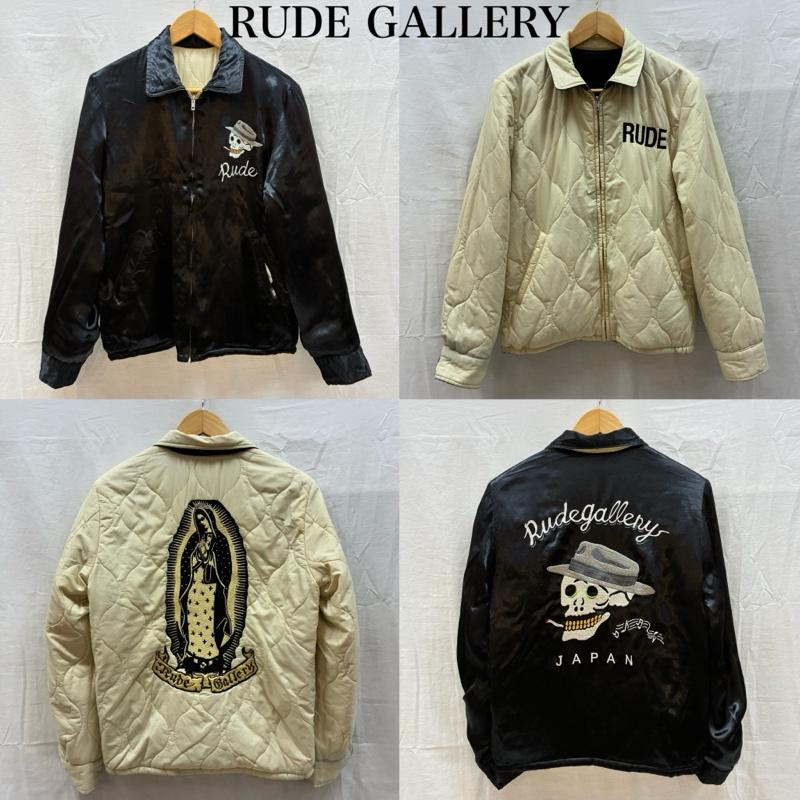 ルードギャラリー RUDE GALLERY ジャケット、上着 ジャンパー、ブルゾン スモーキング スカル マリア 刺繍 リバーシブル 中綿 キルティング レーヨン スカジャン 2 メンズ USED 古着 中古 50164279
