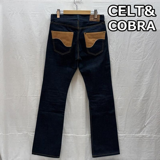 古着 USED パンツ デニム、ジーンズ CELT&COBRA ケルトアンドコブラ DBP2 ブーツカット フレア デニム パンツ 31インチ メンズ USED 古着 中古 50164282