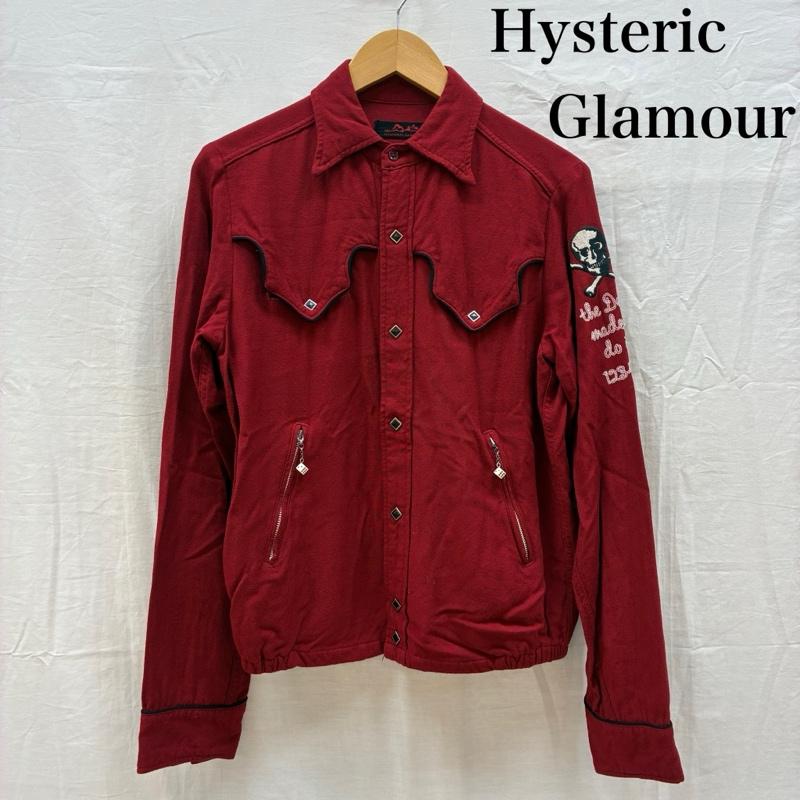 ヒステリックグラマー HYSTERIC GLAMOUR ジャケット、上着 ジャンパー、ブルゾン 90s レーヨン ウエスタン シャツ ジャケット ダイス チェーンステッチ スカル アーカイブ ロカビリー FREE メンズ USED 古着 中古 50164283