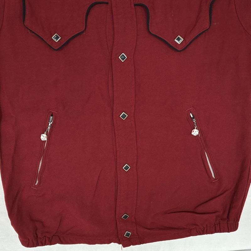 ヒステリックグラマー HYSTERIC GLAMOUR ジャケット、上着 ジャンパー、ブルゾン 90s レーヨン ウエスタン シャツ ジャケット ダイス チェーンステッチ スカル アーカイブ ロカビリー FREE メンズ USED 古着 中古 50164283