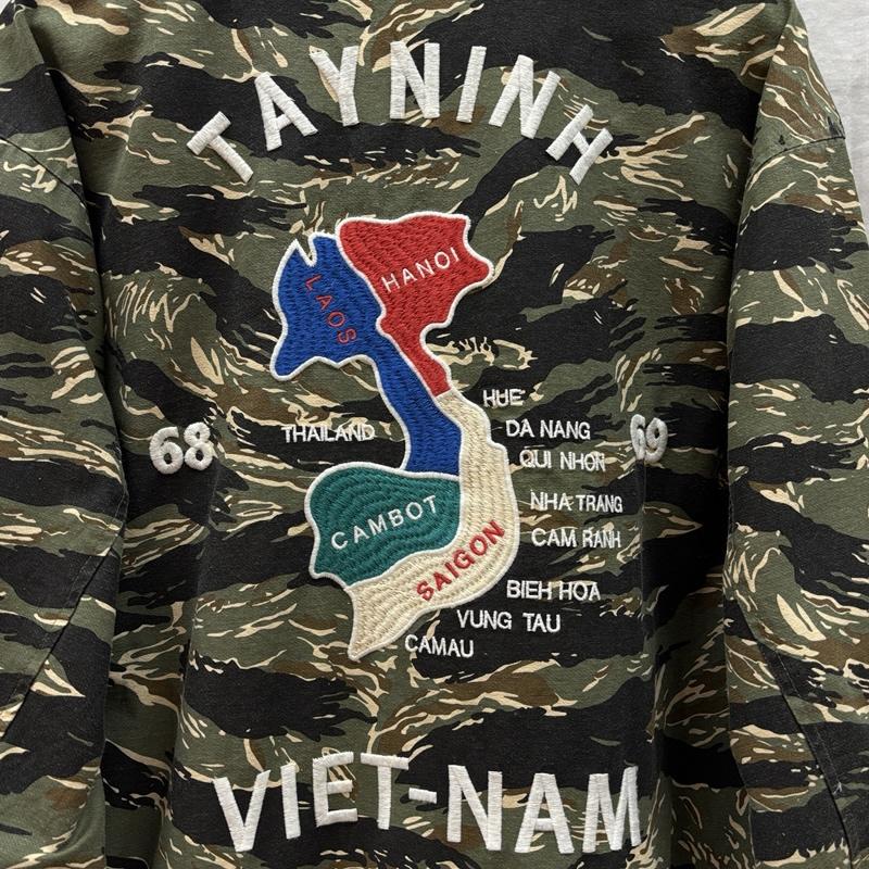 古着 USED ジャケット、上着 ジャンパー、ブルゾン Universal Style Wear タイガーカモフラ 迷彩 ベトジャン ジャケット 和柄 刺繍 643024 L カモフラージュ柄・迷彩 メンズ USED 古着 中古 50164287