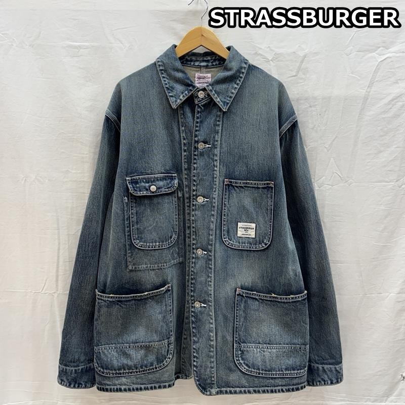 古着 USED ジャケット、上着 ジャンパー、ブルゾン STRASSBURGER＆CO ストラスバーガー デニム カバーオール ワーク ジャケット L メンズ USED 古着 中古 50164292