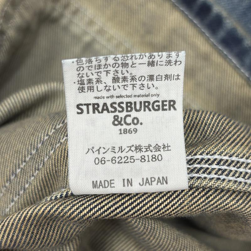 古着 USED ジャケット、上着 ジャンパー、ブルゾン STRASSBURGER＆CO ストラスバーガー デニム カバーオール ワーク ジャケット L メンズ USED 古着 中古 50164292