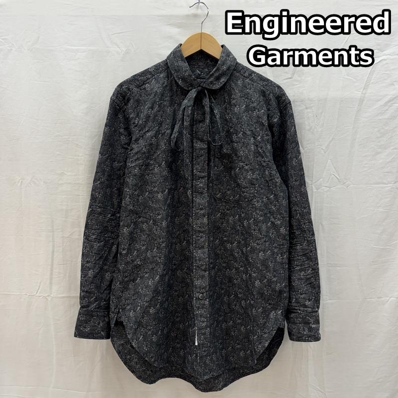 エンジニアードガーメンツ Engineered Garments シャツ、ブラウス 長袖 20AW フローラル ジャガード ラウンドカラー 長袖 シャツ Rounded Collar Jacquard XS メンズ USED 古着 中古 50164295