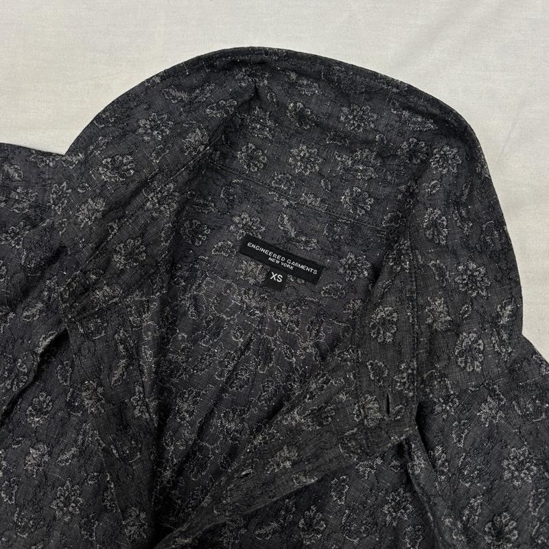 エンジニアードガーメンツ Engineered Garments シャツ、ブラウス 長袖 20AW フローラル ジャガード ラウンドカラー 長袖 シャツ Rounded Collar Jacquard XS メンズ USED 古着 中古 50164295