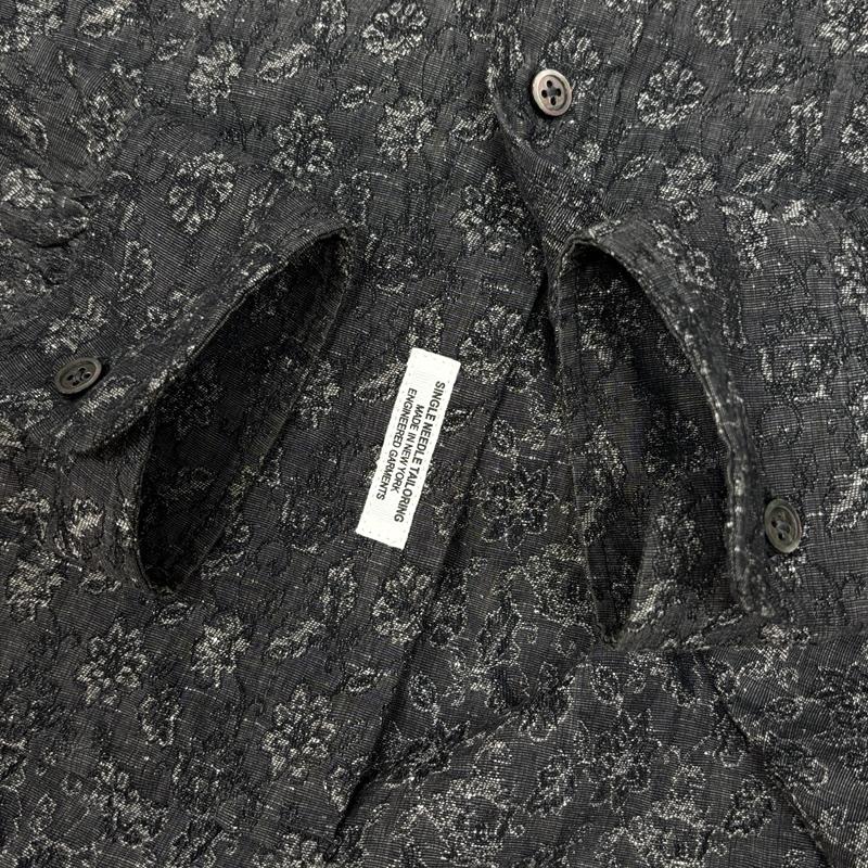 エンジニアードガーメンツ Engineered Garments シャツ、ブラウス 長袖 20AW フローラル ジャガード ラウンドカラー 長袖 シャツ Rounded Collar Jacquard XS メンズ USED 古着 中古 50164295