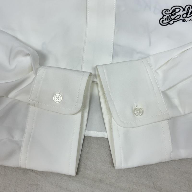 エドハーディー Ed Hardy シャツ、ブラウス 長袖 スカル ロゴ グラフィック プリント オーバーサイズ 長袖 シャツ 41251401 L 白 / ホワイト / white メンズ USED 古着 中古 50164296