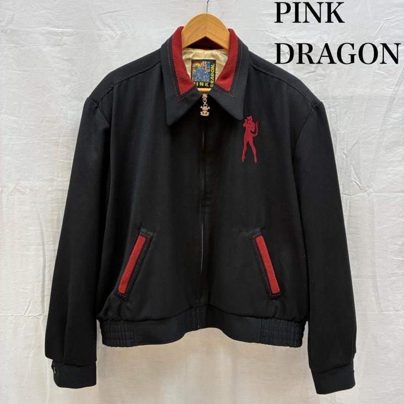 クリームソーダ CREAMSODA ジャケット、上着 ジャンパー、ブルゾン PINK DRAGON ピンクドラゴン レーヨン ジップアップ ブルゾン ロカビリー - メンズ USED 古着 中古 50164297