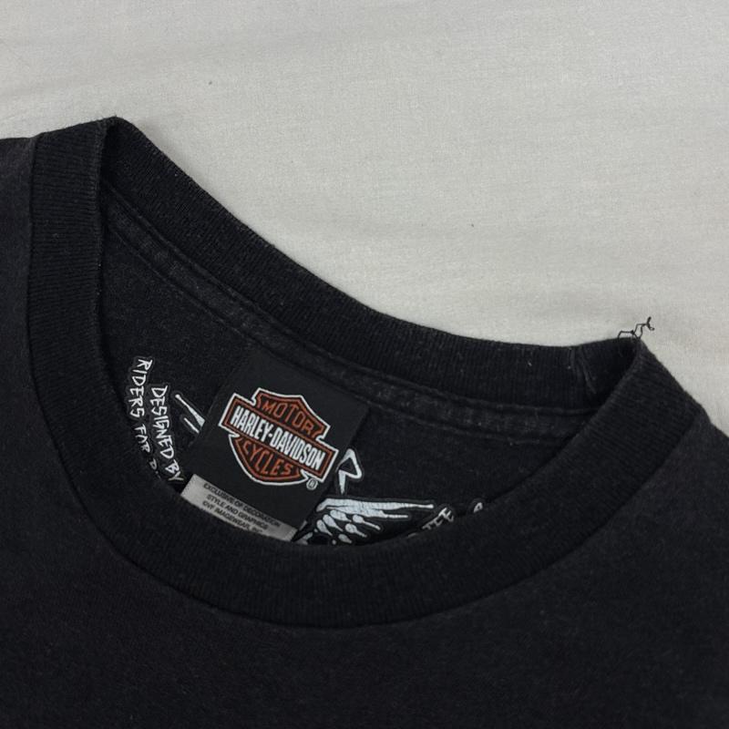 ハーレーダビッドソン Harley-Davidson Tシャツ 半袖 2015 SUMMER DEALER MEETING LAS VEGAS ロゴ プリント クルーネック Tシャツ M 黒 / ブラック / black メンズ USED 古着 中古 50164302