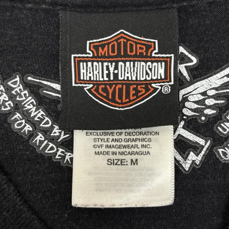 ハーレーダビッドソン Harley-Davidson Tシャツ 半袖 2015 SUMMER DEALER MEETING LAS VEGAS ロゴ プリント クルーネック Tシャツ M 黒 / ブラック / black メンズ USED 古着 中古 50164302