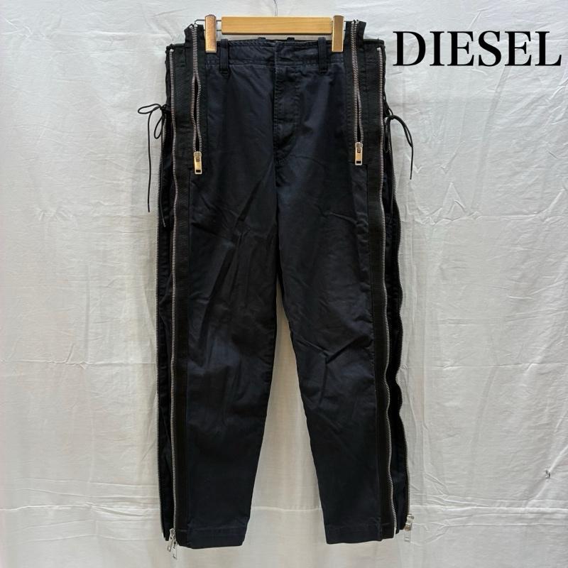 ディーゼル DIESEL ボトムス ボトムス ジップギミック サイド レースアップ コットン ミリタリー パンツ 28インチ メンズ USED 古着 中古 50164309