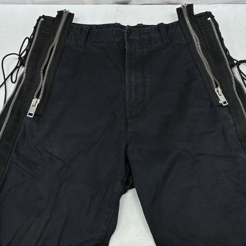 ディーゼル DIESEL ボトムス ボトムス ジップギミック サイド レースアップ コットン ミリタリー パンツ 28インチ メンズ USED 古着 中古 50164309