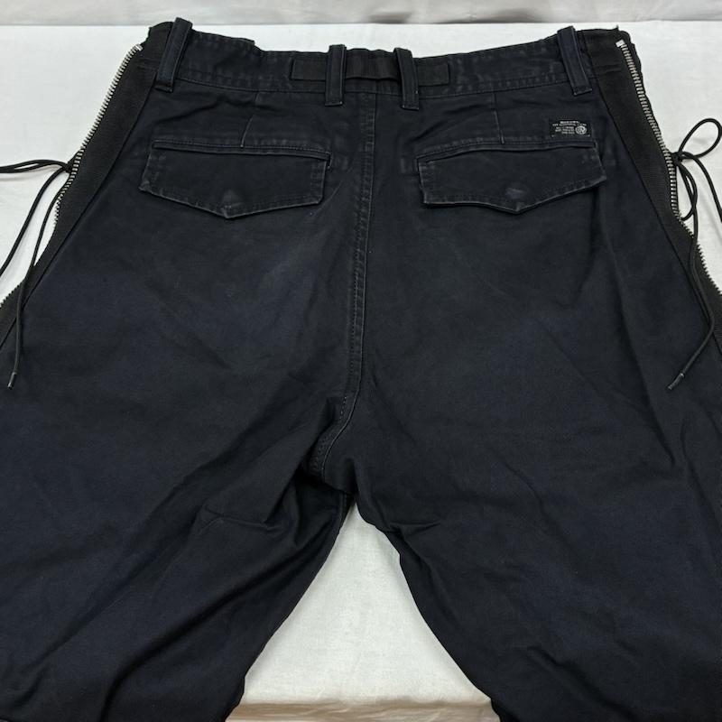 ディーゼル DIESEL ボトムス ボトムス ジップギミック サイド レースアップ コットン ミリタリー パンツ 28インチ メンズ USED 古着 中古 50164309