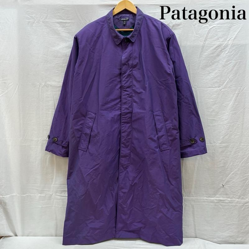 パタゴニア patagonia コート コート一般 00s 2000AW USA製 City Raincoat シティ レインコート 86061 エッグプラント ステンカラー M メンズ USED 古着 中古 50164310