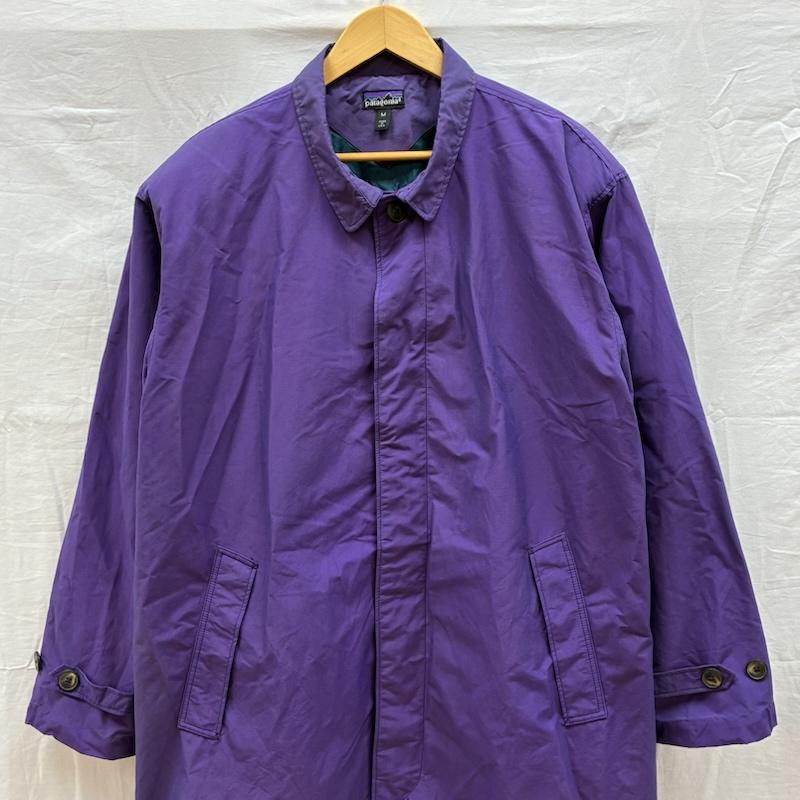 パタゴニア patagonia コート コート一般 00s 2000AW USA製 City Raincoat シティ レインコート 86061 エッグプラント ステンカラー M メンズ USED 古着 中古 50164310