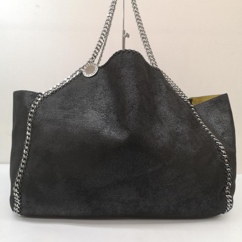ステラマッカートニー STELLA McCARTNEY トートバッグ トートバッグ 498494 W8187 FALABELLA 2WAY リバーシブル ハンド ショルダー トート バッグ 黒 / ブラック / black レディース USED 古着 中古 50164311