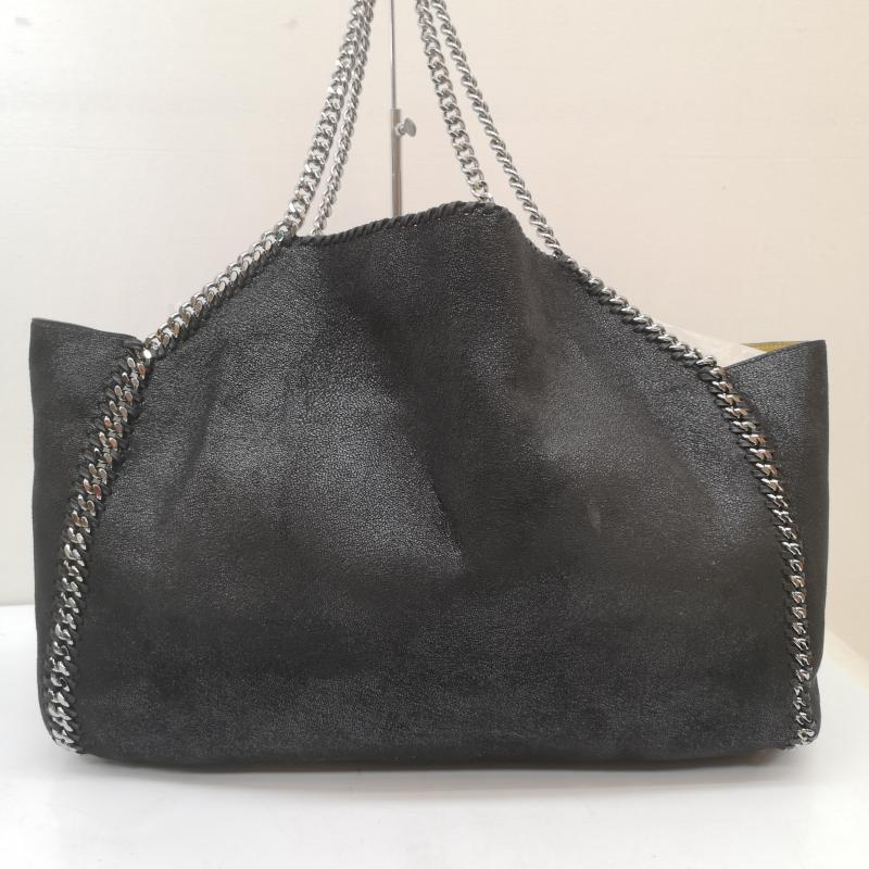 ステラマッカートニー STELLA McCARTNEY トートバッグ トートバッグ 498494 W8187 FALABELLA 2WAY リバーシブル ハンド ショルダー トート バッグ 黒 / ブラック / black レディース USED 古着 中古 50164311