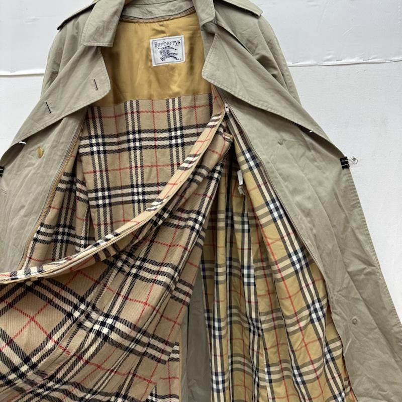 バーバリーズ BURBERRYS コート トレンチコート 90s 白タグ ノバチェック ライナー トレンチ コート - ベージュ / ベージュ / beige レディース USED 古着 中古 50164312
