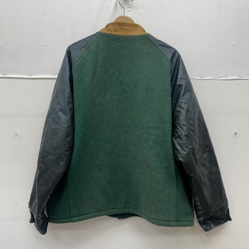 古着 USED ジャケット、上着 ジャンパー、ブルゾン 80s 90s 袖レザー ワッペン ウール スタジャン 48 緑 / グリーン / green メンズ USED 古着 中古 50164314