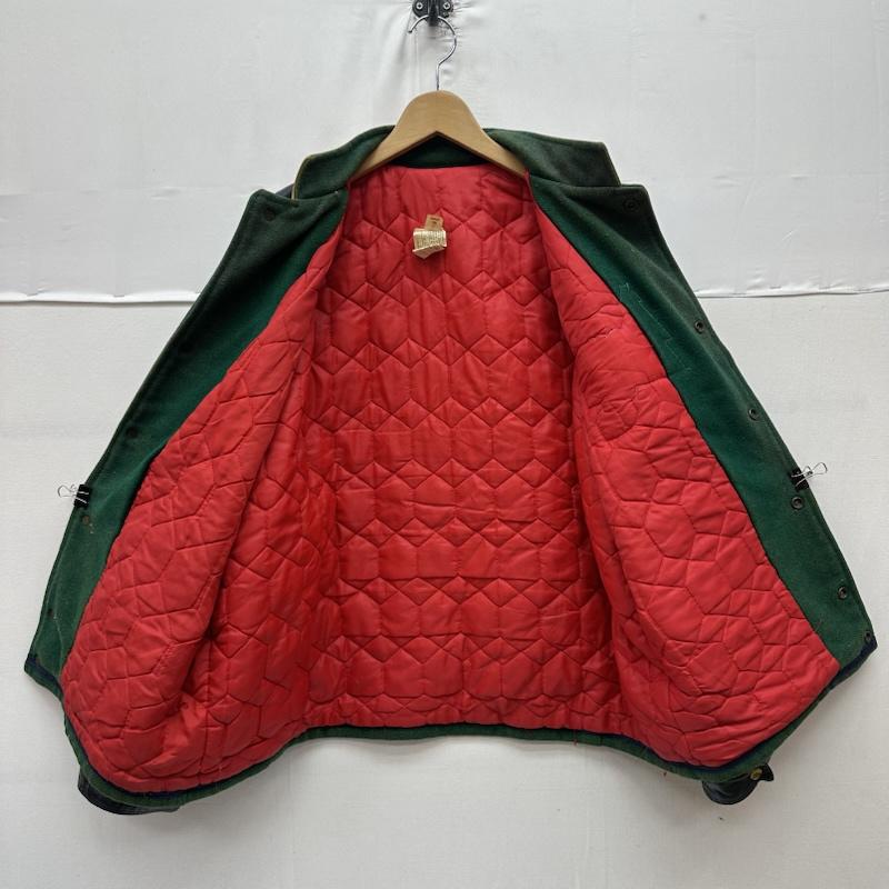 古着 USED ジャケット、上着 ジャンパー、ブルゾン 80s 90s 袖レザー ワッペン ウール スタジャン 48 緑 / グリーン / green メンズ USED 古着 中古 50164314