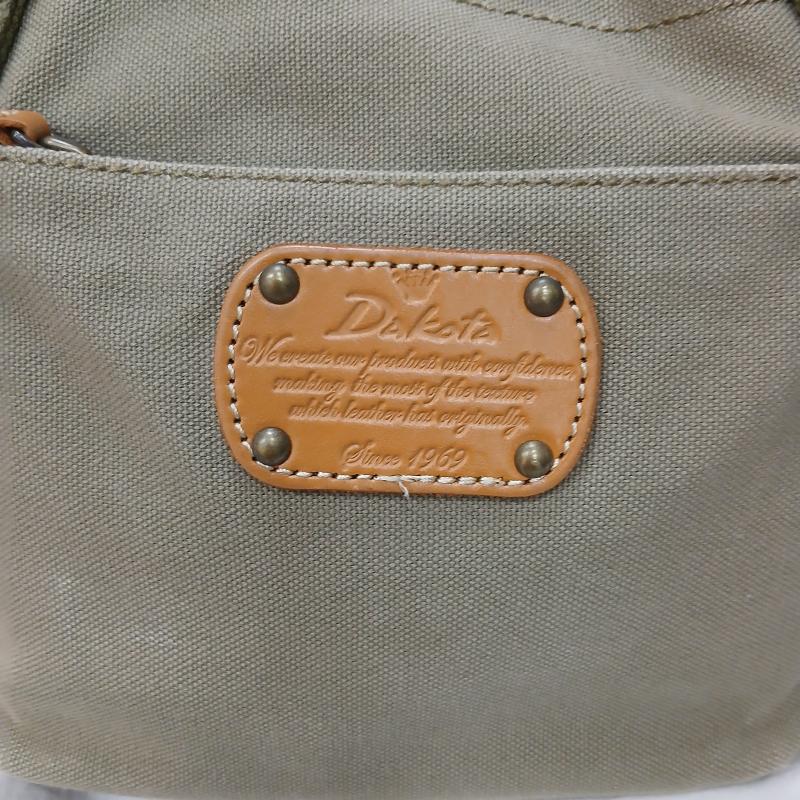 ダコタ Dakota ハンドバッグ ハンドバッグ pitt ピット ハンドバッグ カーキ レザー キャンバス 革 カーキ - 無地 X ロゴ、文字 茶 / ブラウン / brown X カーキ / カーキ / khaki レディース USED 古着 中古 50164324