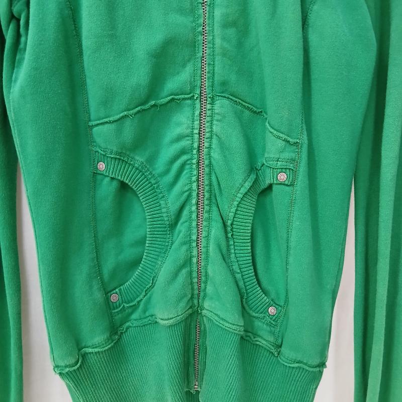 ディーゼル DIESEL ジャケット、上着 ジャンパー、ブルゾン ハイネック スウェット ジップアップ ジャケット XXS 緑 / グリーン / green レディース USED 古着 中古 50164331