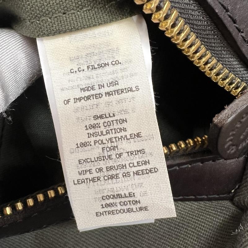 フィルソン FILSON ボストンバッグ ボストンバッグ USA製 ラギッドスモール ダッフルバッグ - オリーブグリーン / オリーブグリーン / メンズ USED 古着 中古 50164339