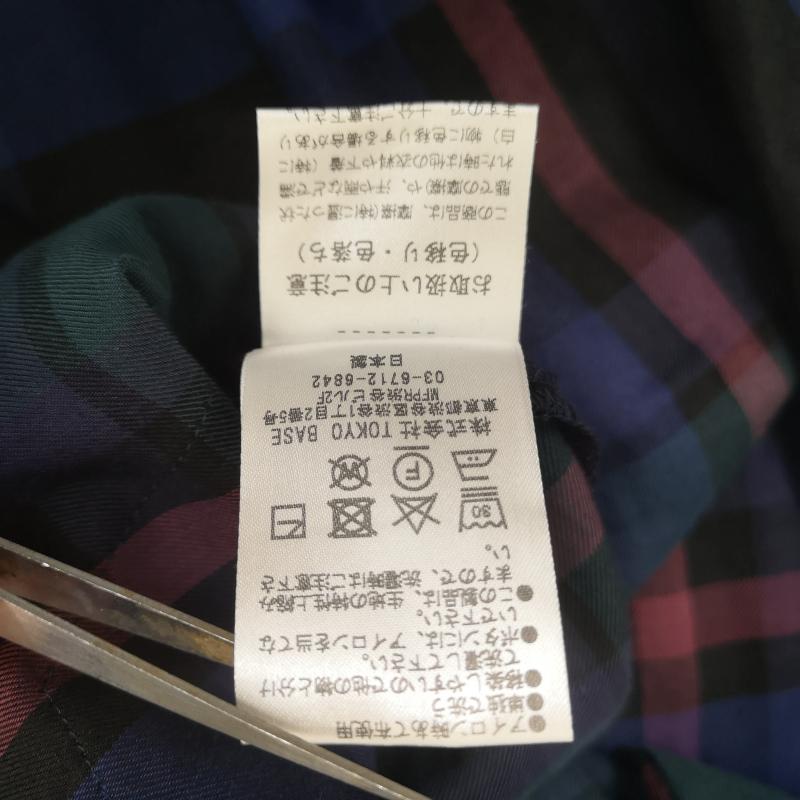 ステュディオス STUDIOUS シャツ、ブラウス 長袖 日本製 タータンチェック クレイジーパターン サイドスリット 金ボタン 107300009 1 青 / ブルー / blue メンズ USED 古着 中古 50164342