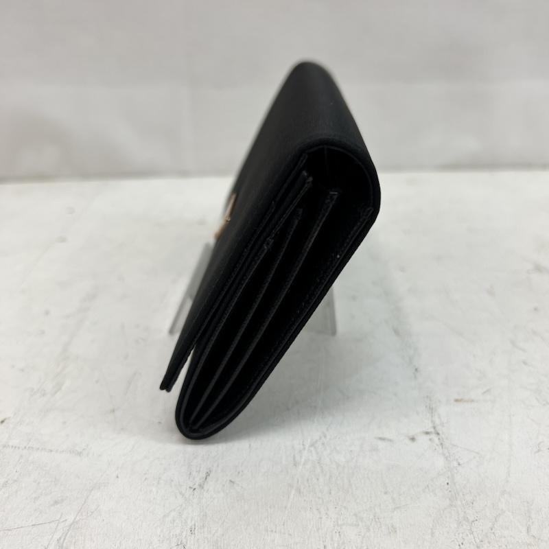 プラダ PRADA 財布 長財布 ナイロン レザー 三角プレート 長財布 1M0608 シリアルナンバーあり - 黒 / ブラック / black レディース USED 古着 中古 50164343