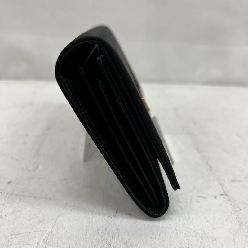 プラダ PRADA 財布 長財布 ナイロン レザー 三角プレート 長財布 1M0608 シリアルナンバーあり - 黒 / ブラック / black レディース USED 古着 中古 50164343