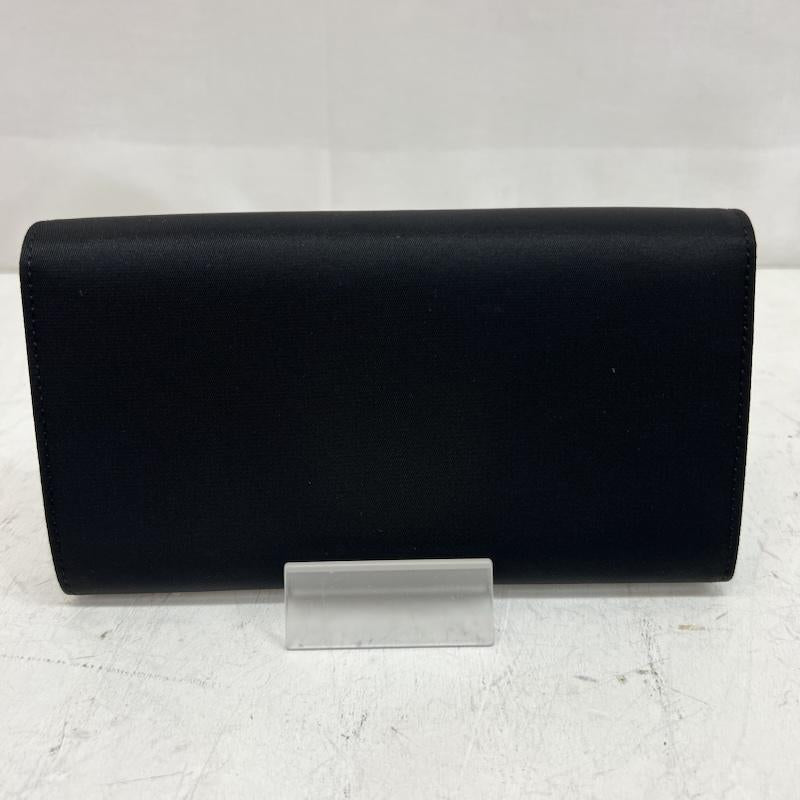 プラダ PRADA 財布 長財布 ナイロン レザー 三角プレート 長財布 1M0608 シリアルナンバーあり - 黒 / ブラック / black レディース USED 古着 中古 50164343