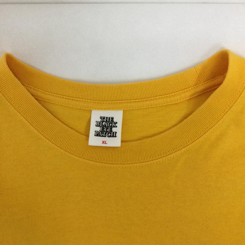 ブラックアイパッチ BlackEyePatch Tシャツ 半袖 THE BLACK EYE PATCH HOT Tシャツ XL ロゴ、文字 黄 / イエロー / yellow メンズ USED 古着 中古 50164345