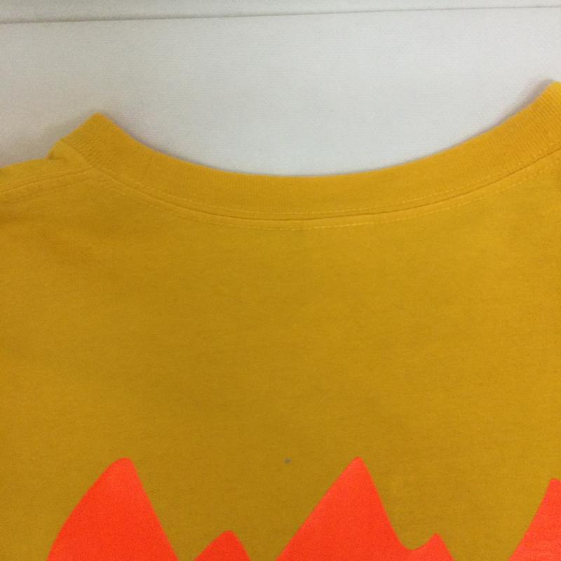 ブラックアイパッチ BlackEyePatch Tシャツ 半袖 THE BLACK EYE PATCH HOT Tシャツ XL ロゴ、文字 黄 / イエロー / yellow メンズ USED 古着 中古 50164345