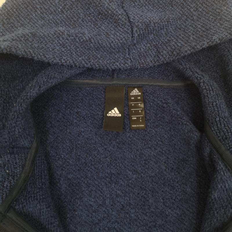 アディダス adidas パーカー 長袖 スリースストライプ 3本線 ニット フリース フルジップ DM8544 S 青 / ブルー / blue メンズ USED 古着 中古 50164347