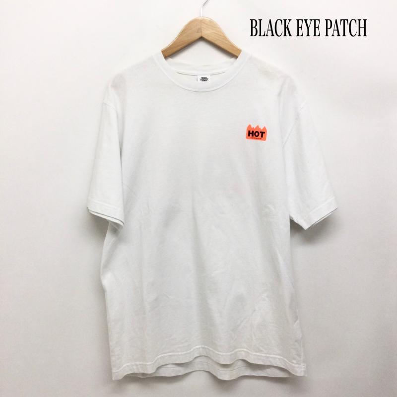 ブラックアイパッチ BlackEyePatch Tシャツ 半袖 THE BLACK EYE PATCH HOT Tシャツ L ロゴ、文字 白 / ホワイト / white メンズ USED 古着 中古 50164348
