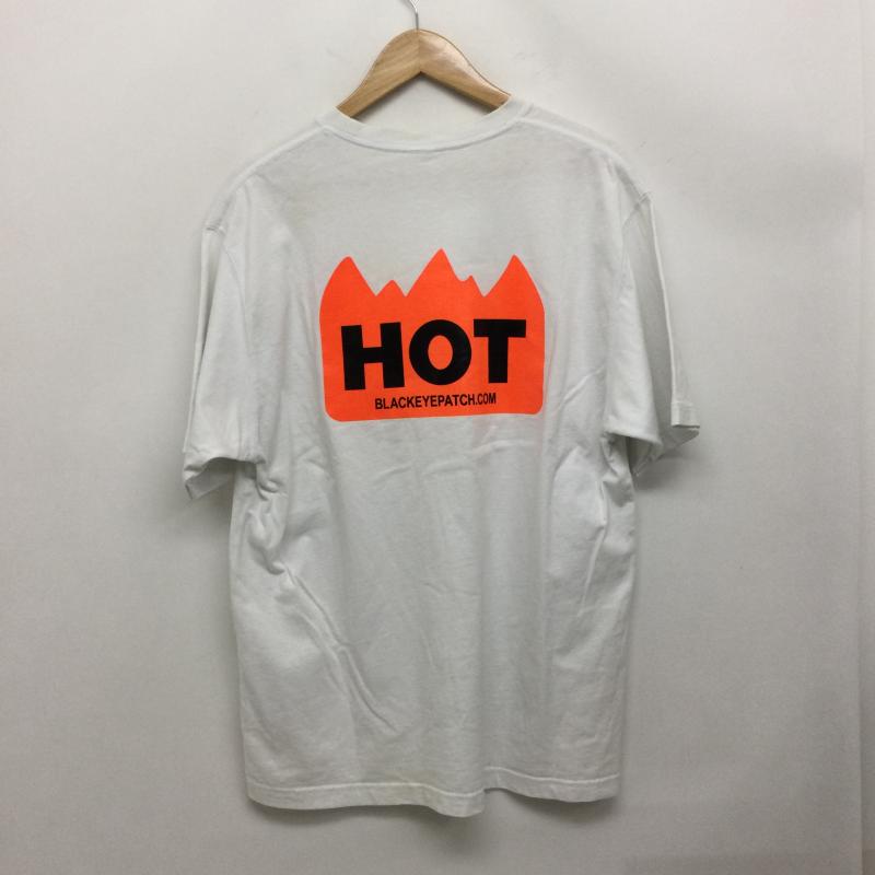 ブラックアイパッチ BlackEyePatch Tシャツ 半袖 THE BLACK EYE PATCH HOT Tシャツ L ロゴ、文字 白 / ホワイト / white メンズ USED 古着 中古 50164348