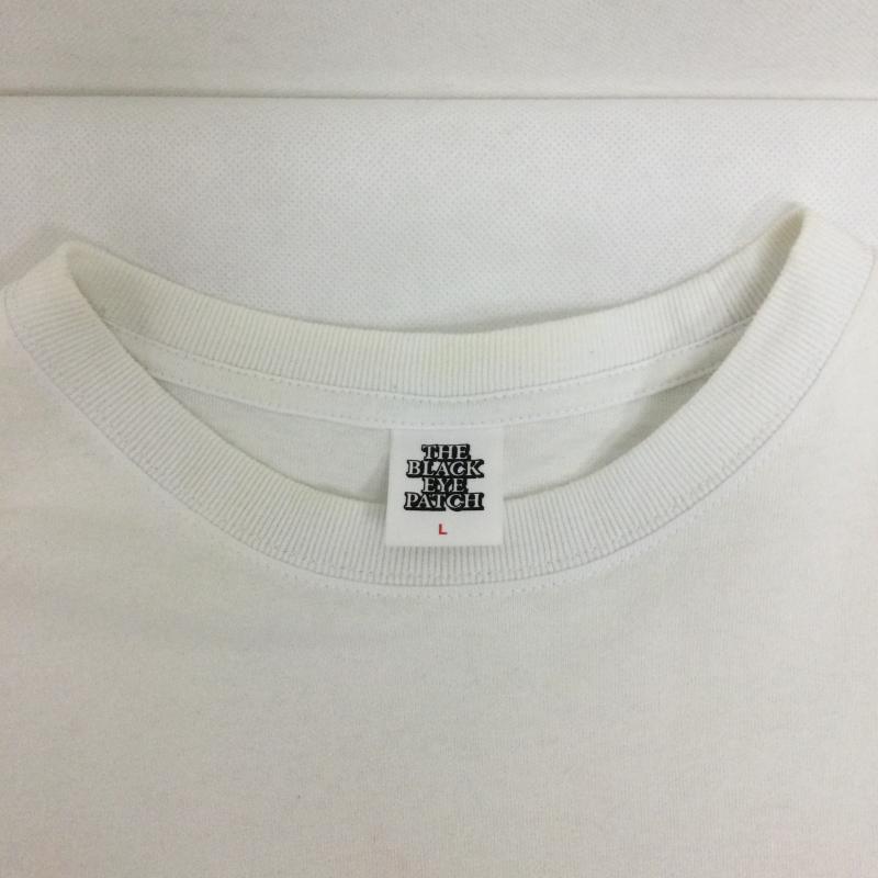 ブラックアイパッチ BlackEyePatch Tシャツ 半袖 THE BLACK EYE PATCH HOT Tシャツ L ロゴ、文字 白 / ホワイト / white メンズ USED 古着 中古 50164348