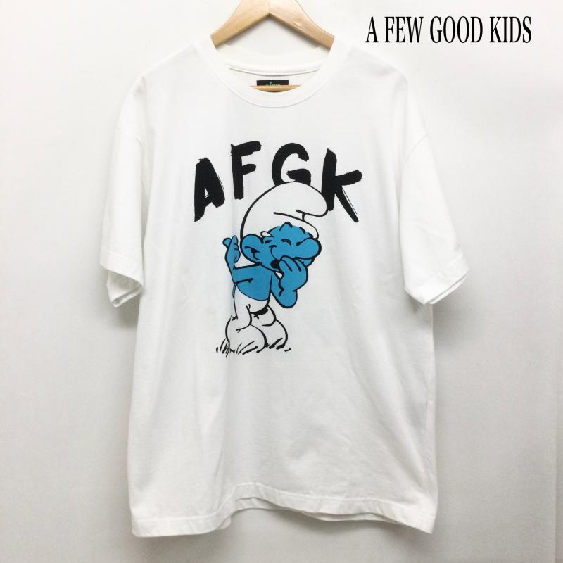 古着 USED Tシャツ 半袖 アフューグッドキッズ スマーフ 半袖 Tシャツ ホワイト A FEW GOOD KIDS メンズ M キャラクター 白 / ホワイト / white メンズ USED 古着 中古 50164350