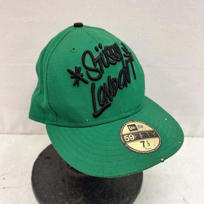 ステューシー STUSSY 帽子 キャップ ×NEW ERA ベースボールキャップ 7 1/2 59.6cm - 緑 / グリーン / green メンズ USED 古着 中古 50164351