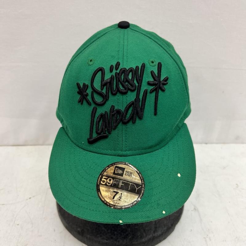 ステューシー STUSSY 帽子 キャップ ×NEW ERA ベースボールキャップ 7 1/2 59.6cm - 緑 / グリーン / green メンズ USED 古着 中古 50164351