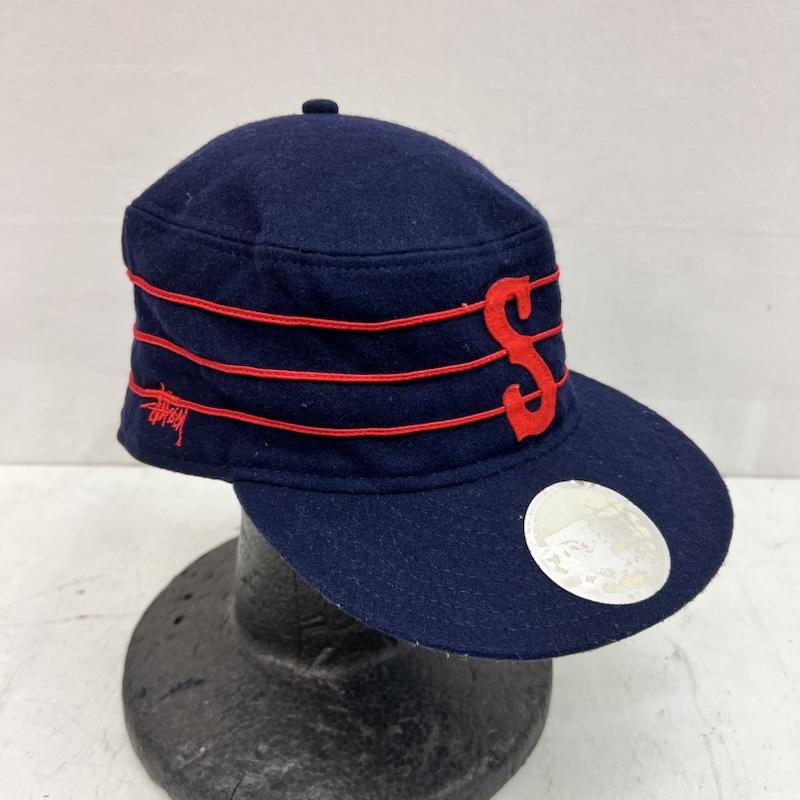ステューシー STUSSY 帽子 キャップ ×NEW ERA Pillbox ピルボックス キャップ 7 1/2 59.6cm - 紺 / ネイビー / navy メンズ USED 古着 中古 50164352
