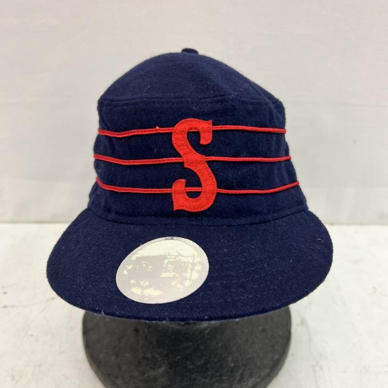 ステューシー STUSSY 帽子 キャップ ×NEW ERA Pillbox ピルボックス キャップ 7 1/2 59.6cm - 紺 / ネイビー / navy メンズ USED 古着 中古 50164352