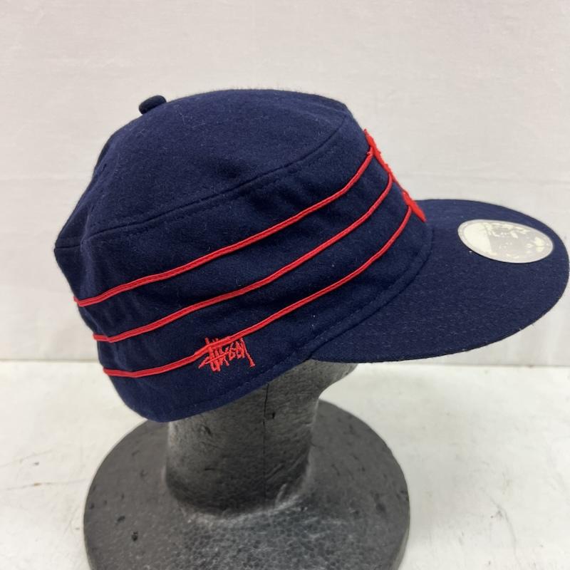 ステューシー STUSSY 帽子 キャップ ×NEW ERA Pillbox ピルボックス キャップ 7 1/2 59.6cm - 紺 / ネイビー / navy メンズ USED 古着 中古 50164352