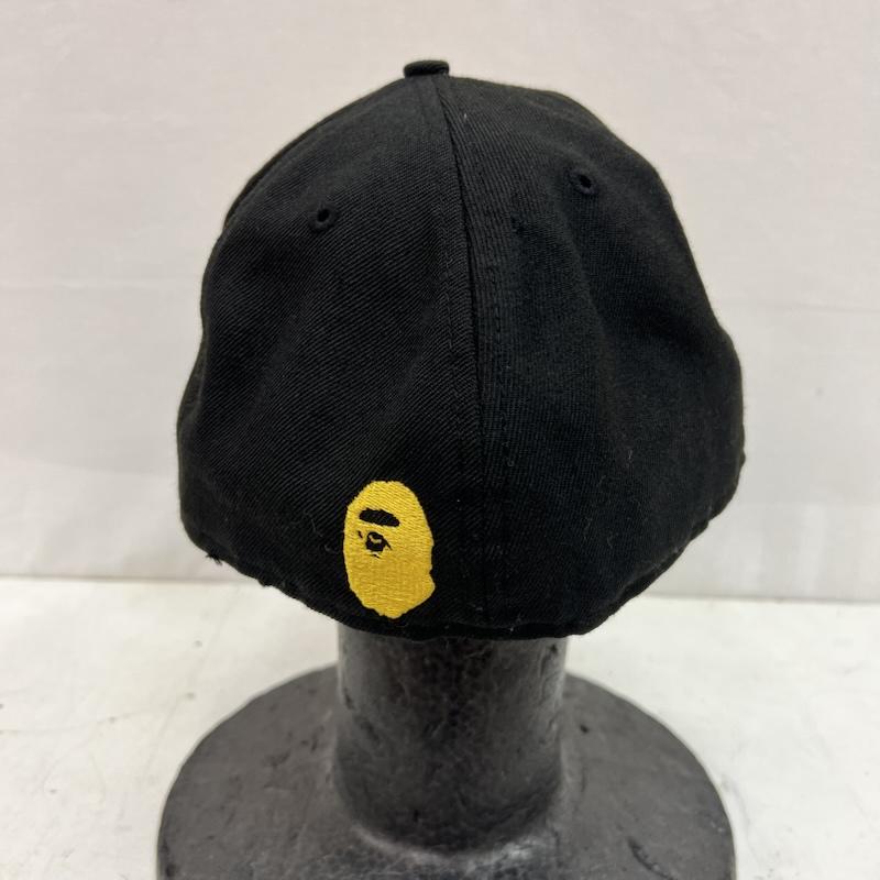 アベイシングエイプ A BATHING APE 帽子 キャップ NEW ERA BAPE STA ベースボールキャップ 7 3/4 61.5cm - 黒 / ブラック / black メンズ USED 古着 中古 50164353
