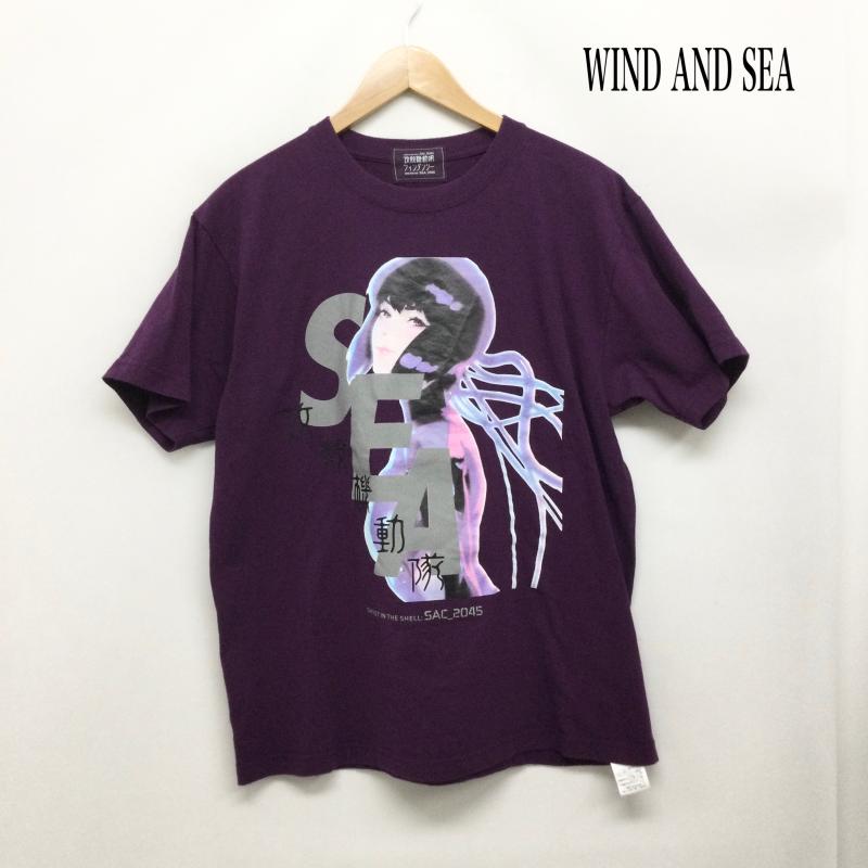 ウィンダンシー WIND AND SEA Tシャツ 半袖 WIND AND SEA ウィンダンシー WDS-GITS-13 攻殻機動隊 半袖 Tシャツ L キャラクター 紫 / パープル / purple メンズ USED 古着 中古 50164356