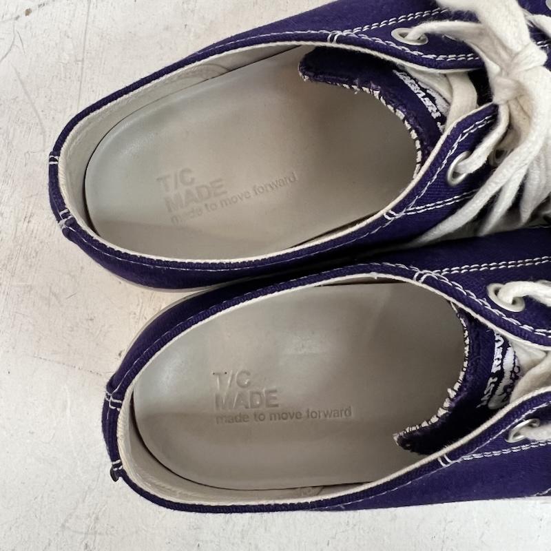 古着 USED スニーカー スニーカー T/C MADE ティーシーメイド TC020 キャンバススニーカー 厚底 41 - 紫 / パープル / purple メンズ USED 古着 中古 50164359