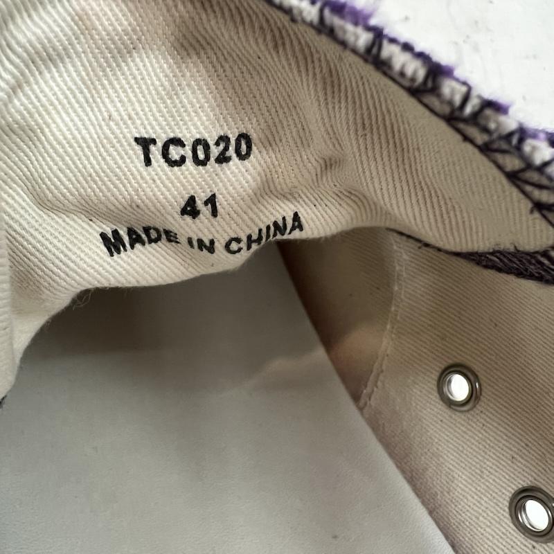 古着 USED スニーカー スニーカー T/C MADE ティーシーメイド TC020 キャンバススニーカー 厚底 41 - 紫 / パープル / purple メンズ USED 古着 中古 50164359