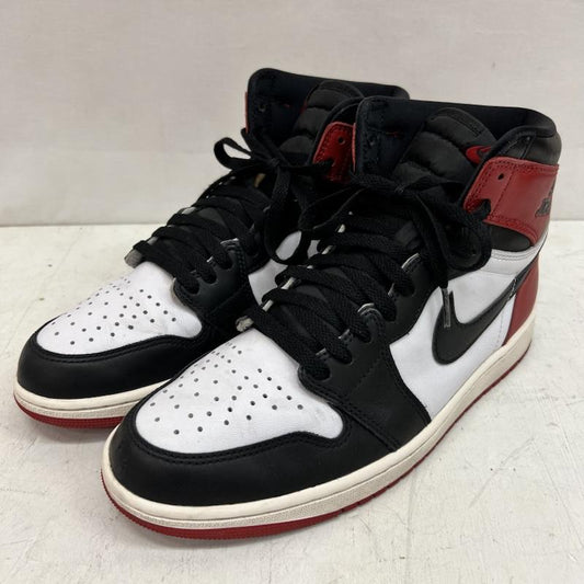 ナイキ NIKE スニーカー スニーカー AIR JORDAN 1 RETRO HIGH OG エアジョーダン つま黒 DZ5485-106 28.0cm 白 / ホワイト / white X 黒 / ブラック / black X 赤 / レッド / red メンズ USED 古着 中古 50164362