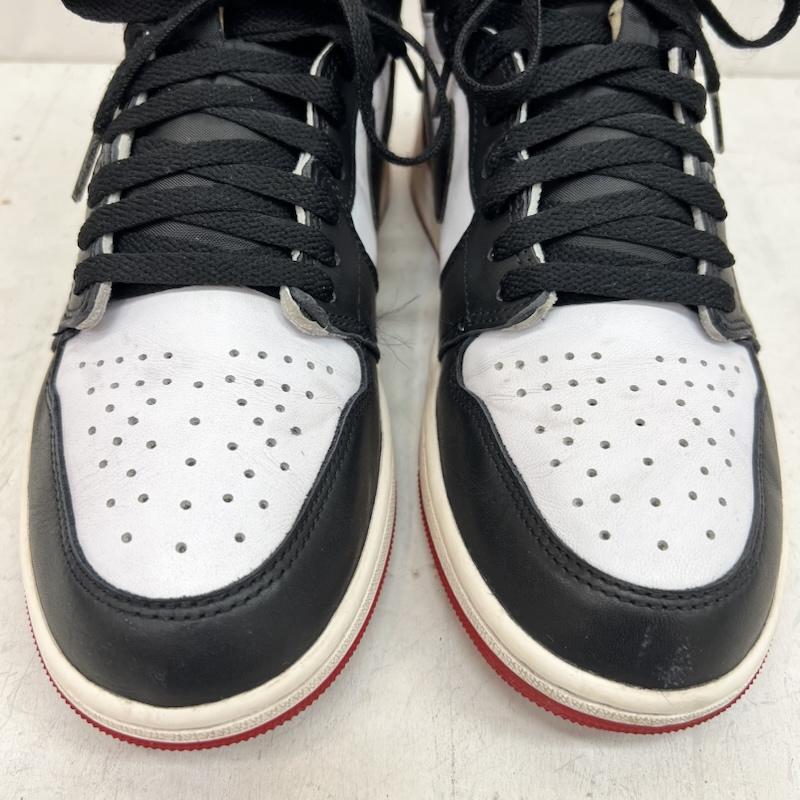 ナイキ NIKE スニーカー スニーカー AIR JORDAN 1 RETRO HIGH OG エアジョーダン つま黒 DZ5485-106 28.0cm 白 / ホワイト / white X 黒 / ブラック / black X 赤 / レッド / red メンズ USED 古着 中古 50164362