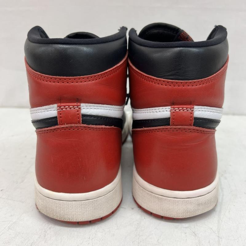 ナイキ NIKE スニーカー スニーカー AIR JORDAN 1 RETRO HIGH OG エアジョーダン つま黒 DZ5485-106 28.0cm 白 / ホワイト / white X 黒 / ブラック / black X 赤 / レッド / red メンズ USED 古着 中古 50164362